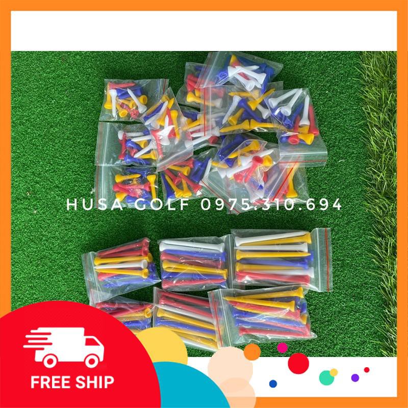 Tee golf gói 10 chiếc chất nhựa ngắn/dài
