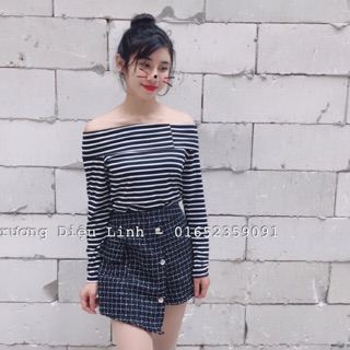 ❤️ set áo trễ vai chân váy
