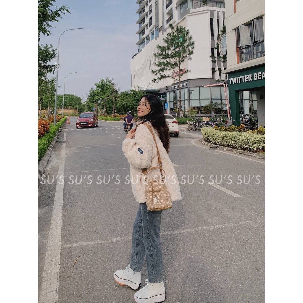 Áo khoác lông cổ 5p thêu chữ A2102 SUSTORE | BigBuy360 - bigbuy360.vn