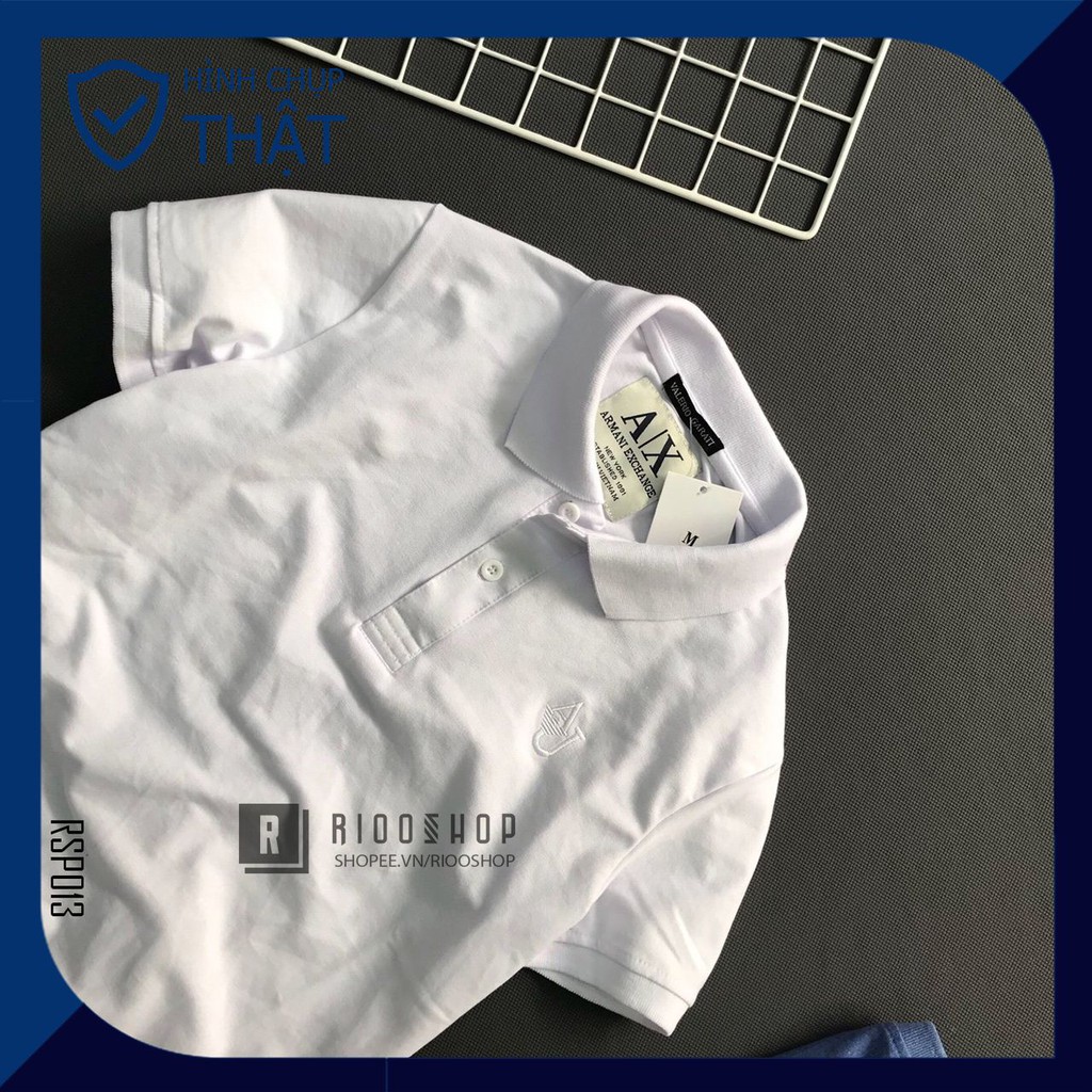 Áo thun có cổ polo, áo polo nam ngắn tay cao cấp đơn giản một màu RSP013 có size lớn big size xxl Riooshop | BigBuy360 - bigbuy360.vn