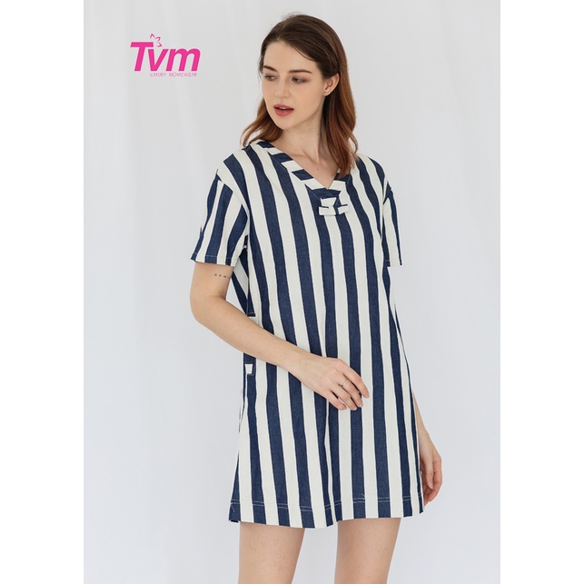 Đồ mặc nhà Đầm nữ ngắn tay Tvm Luxury Homewear DA051