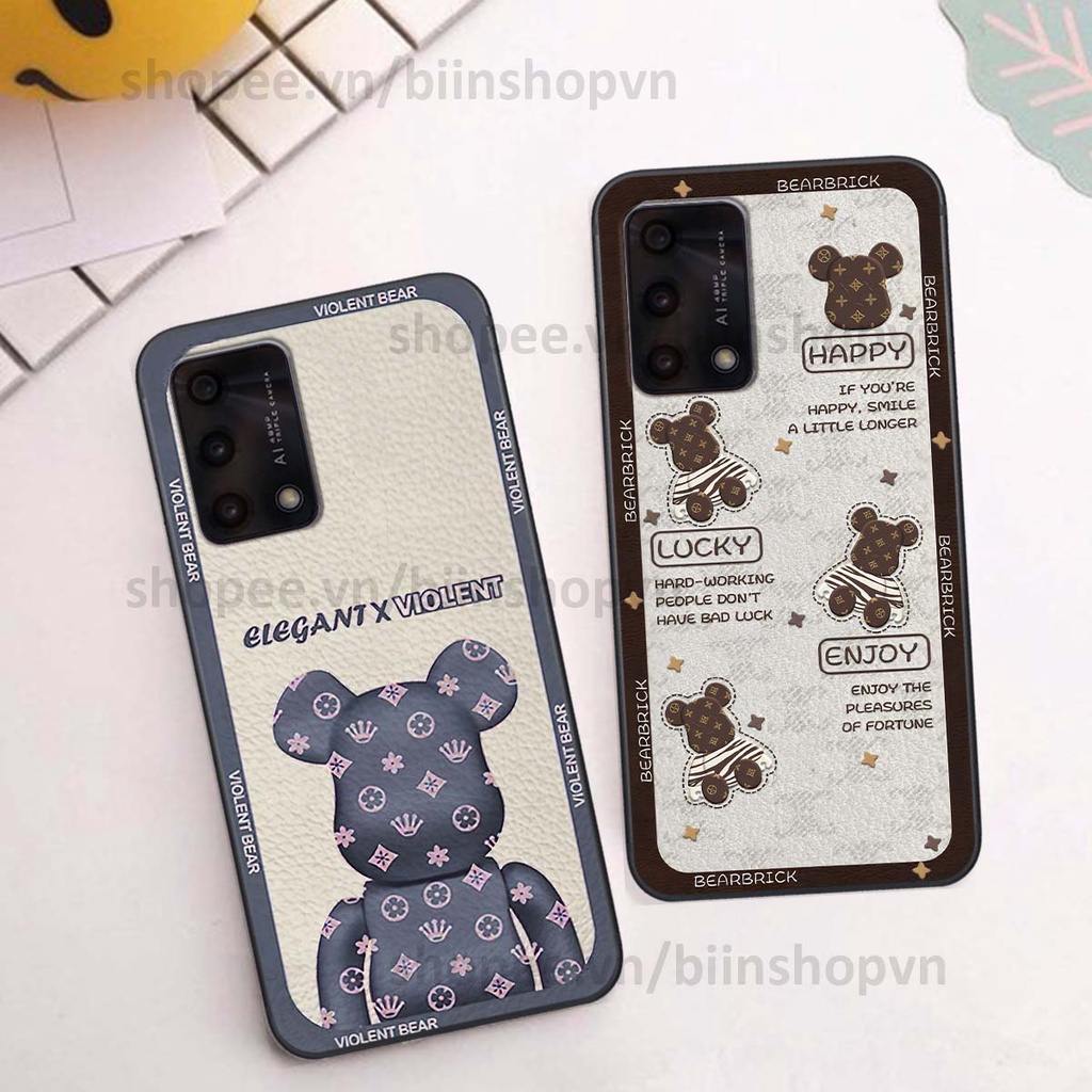 Ốp Oppo A74 / A94 / A95 hình gấu bear brick đẹp độc lạ, thời trang, cá tính
