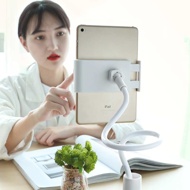 Giá đỡ ipad máy tính bảng điện thoại kẹp cạnh bàn kẹp cạnh giường khi nằm treo ipad đầu giường đa năng 360 Borofone