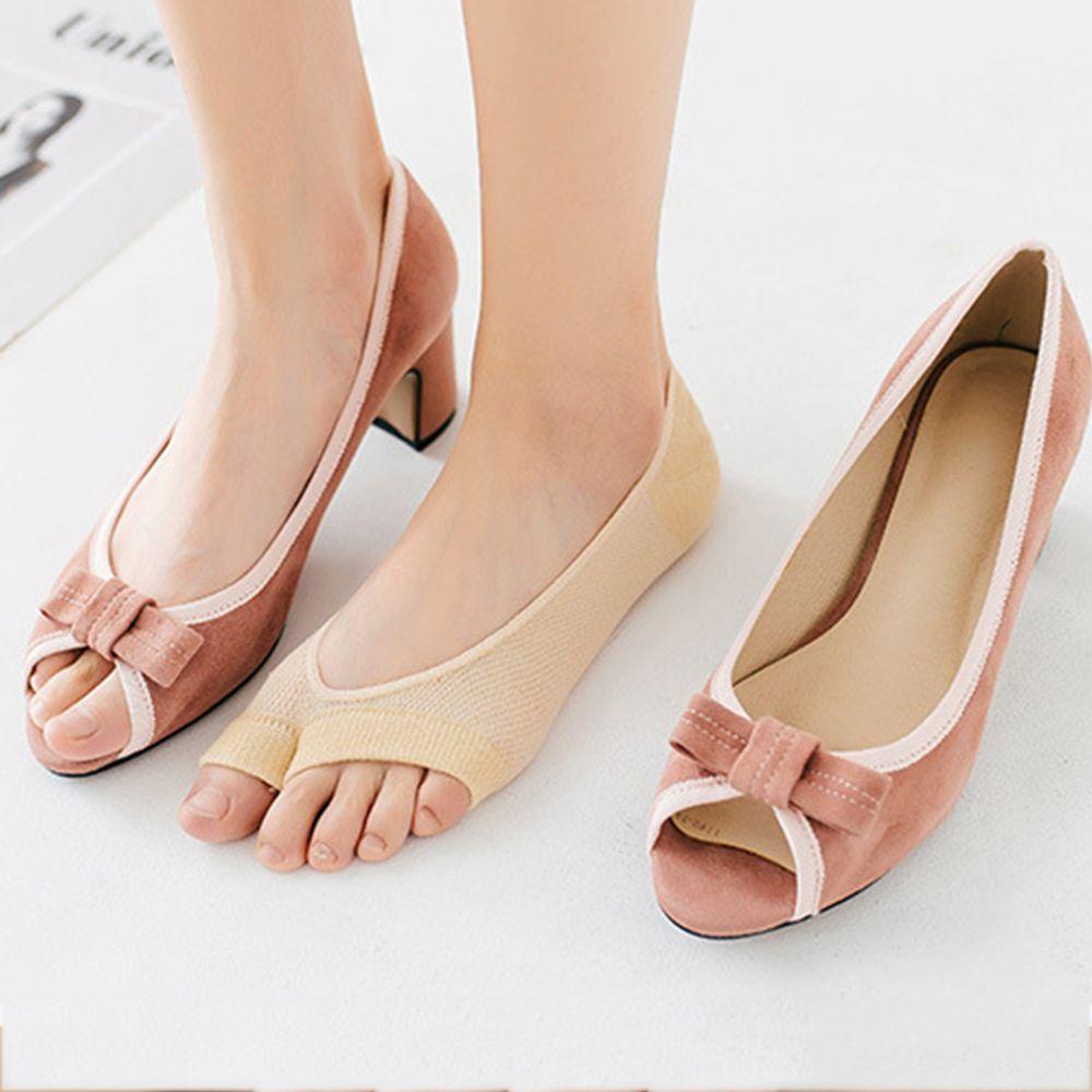 Vớ Cotton Thể Thao Màu Sắc Kẹo Ngọt Thoáng Khí Hở Ngón Chân Dành Cho Nữ