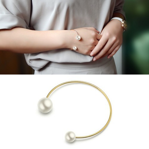 Vòng Tay 2 Hạt Bẹt Titan Ko Đen TT 3274