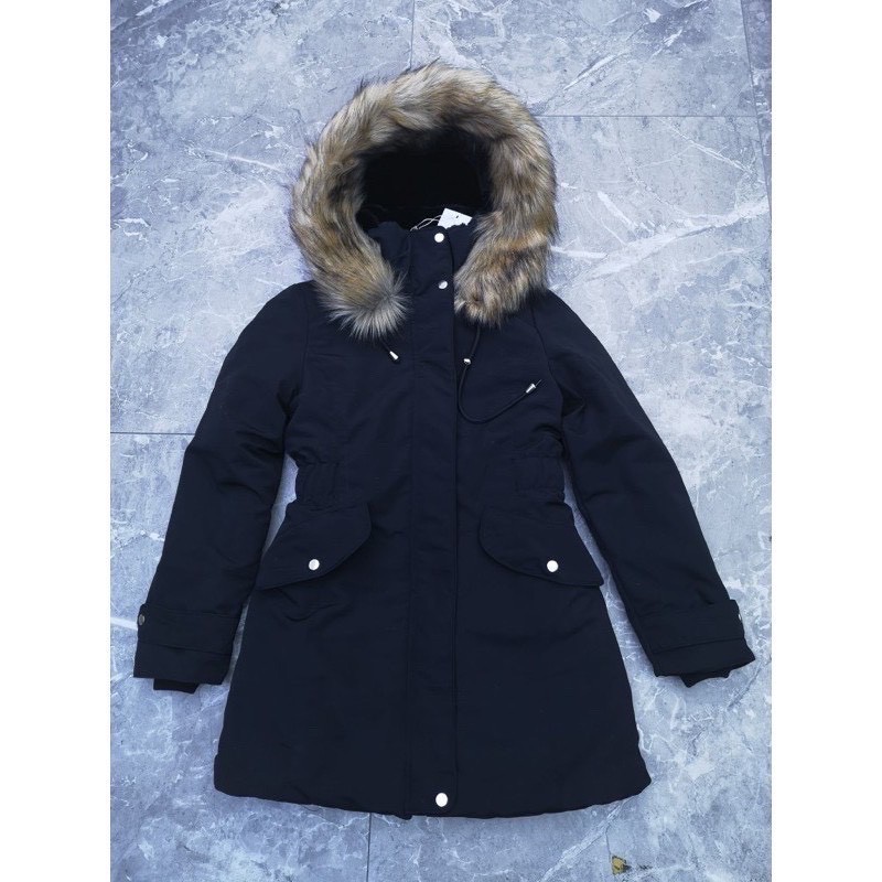 Áo parka Zara hàng xuất, lông đen [HÀNG SẴN] | BigBuy360 - bigbuy360.vn
