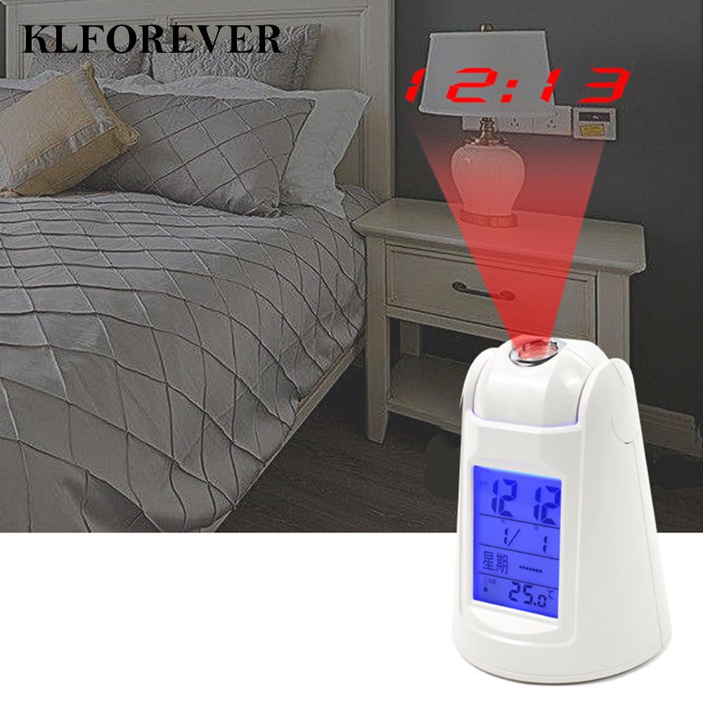 Đồng Hồ Treo Tường Klforever11 Tích Hợp Đèn Led Và Nhiệt Độ