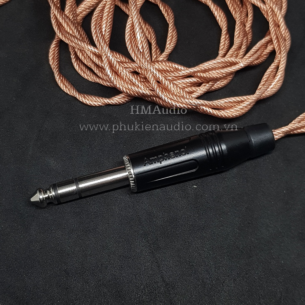 Dây tai nghe đồng OFC 1.8mm tết 4 - Connector miniXLR 4Pin Audeze LCD2/3/4