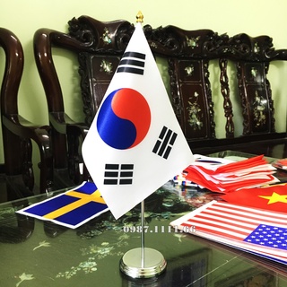 Cờ Để Bàn Đế Thép Cờ Hàn Quốc