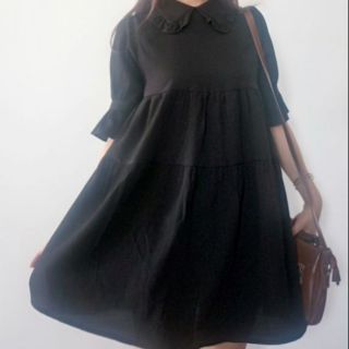 Váy babydoll cổ sen