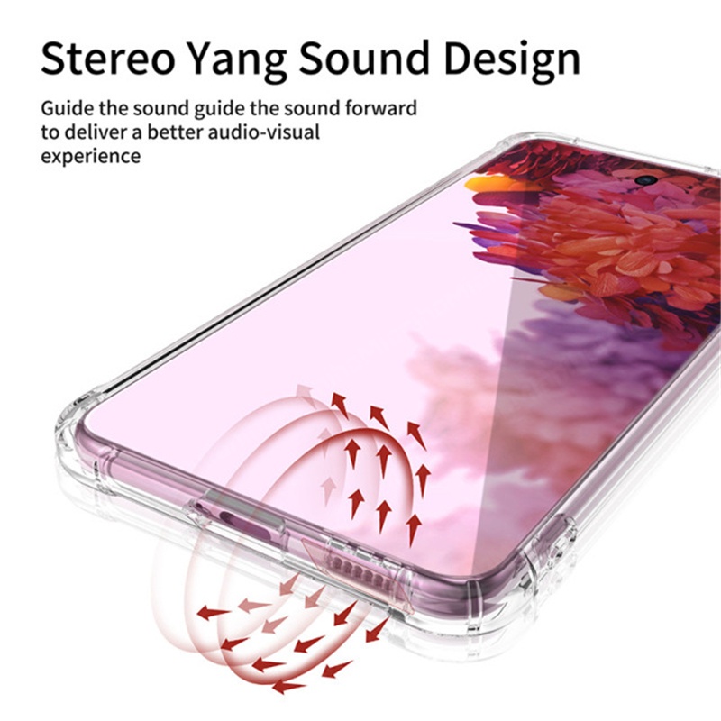 Ốp Điện Thoại TPU Mềm Trong Suốt Bảo Vệ Bốn Góc Chống Sốc Cho Samsung Galaxy S22 /S22 Plus /S22 Ultra