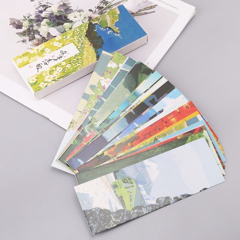 Bookmark thiết kế hoạ tiết tranh sơn dầu