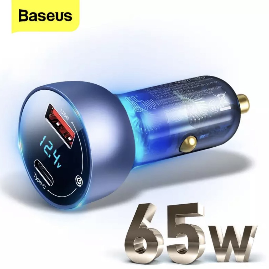 Tẩu sạc nhanh công suất cao 65W Baseus Particular Digital Display QC+PPS Dual