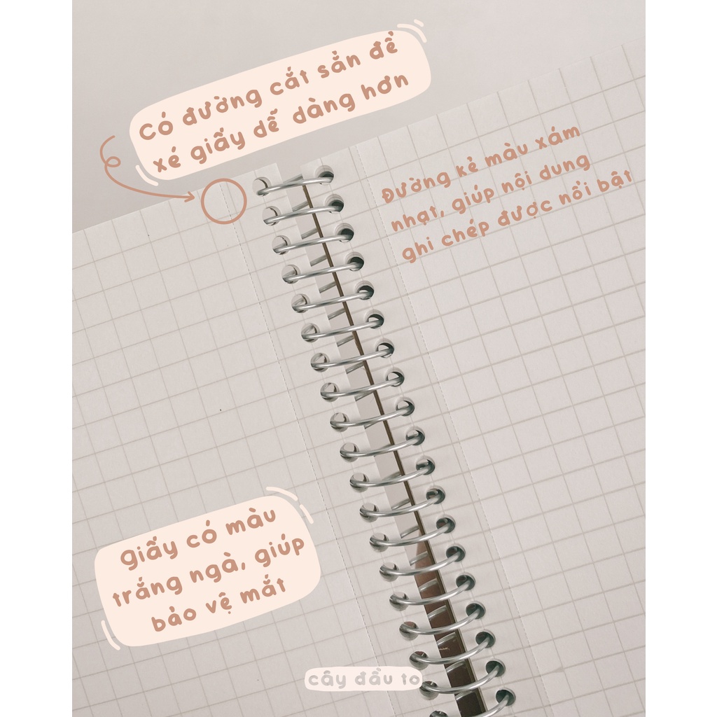 Sổ Lò Xo Ghi Chép Cao Cấp 80-160 Trang Maruman Spiral Note Nhật Bản Cây Đầu To