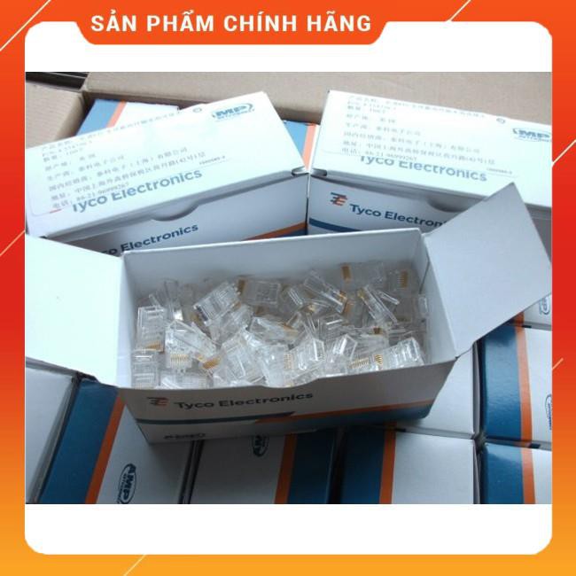 Hộp hạt mạng cat5 tyco AMP chân đồng (100 đầu) dailyphukien Hàng có sẵn giá rẻ nhất