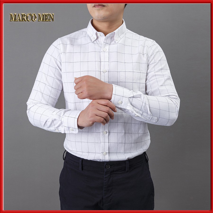 [HÀNG CAO CẤP] Áo sơ mi nam dài tay kẻ caro dáng Regular fit vải oxford thấm hút mồ hôi chống nhăn | BigBuy360 - bigbuy360.vn