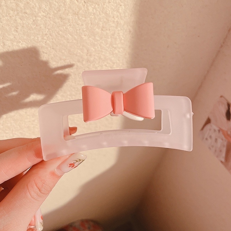 Kẹp Tóc Hình Trái Tim Màu Hồng Phong Cách Hàn Quốc Mới Cho Nữ