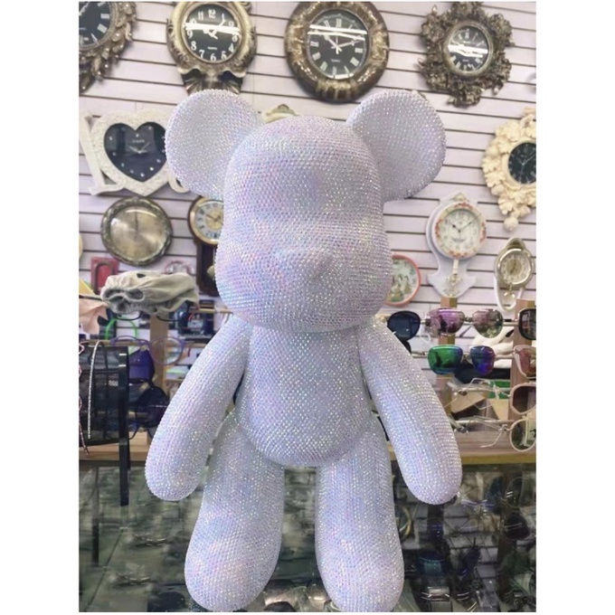 Ưu đãi đặc biệt - size 23cm - Gấu đính đá Bearbrick handmade cao cấp cho mọi lứa tuổi