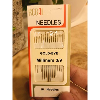 Bộ kim khâu thủ công đầu vàng dễ xỏ chỉ