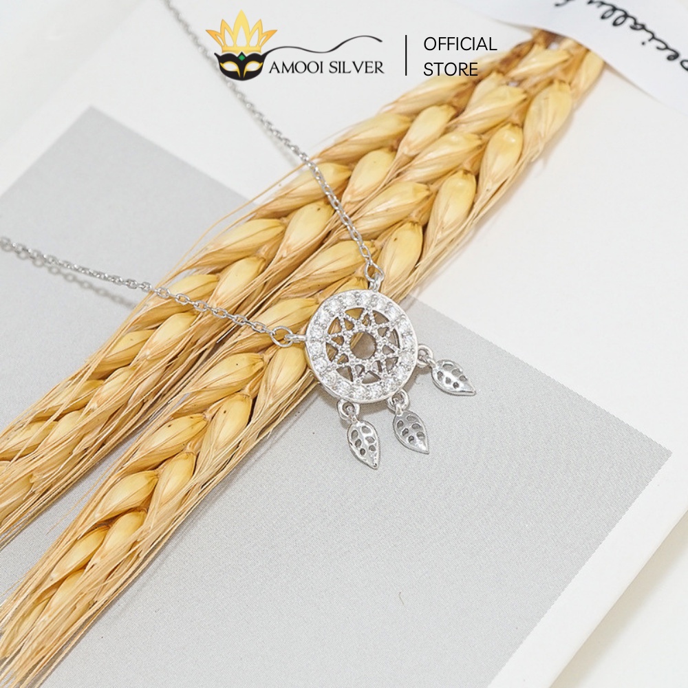 Dây Chuyền Bạc S925 Dream Catcher Đính Đá Lấp Lánh - Amooi Silver AD49