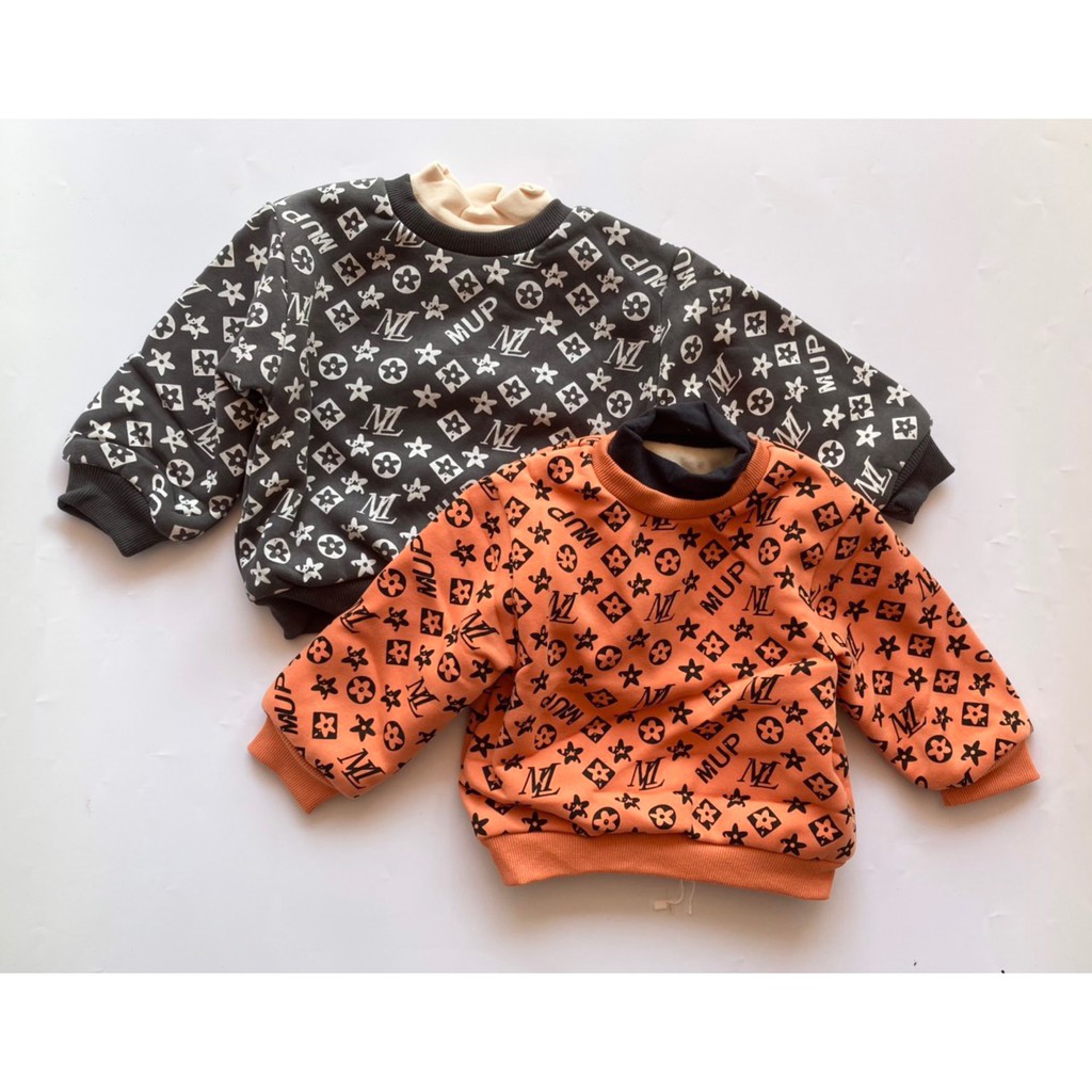 Áo Nỉ Bông Dày Ấm Mặc Mùa Đông Size 90-130(1-5 tuổi)