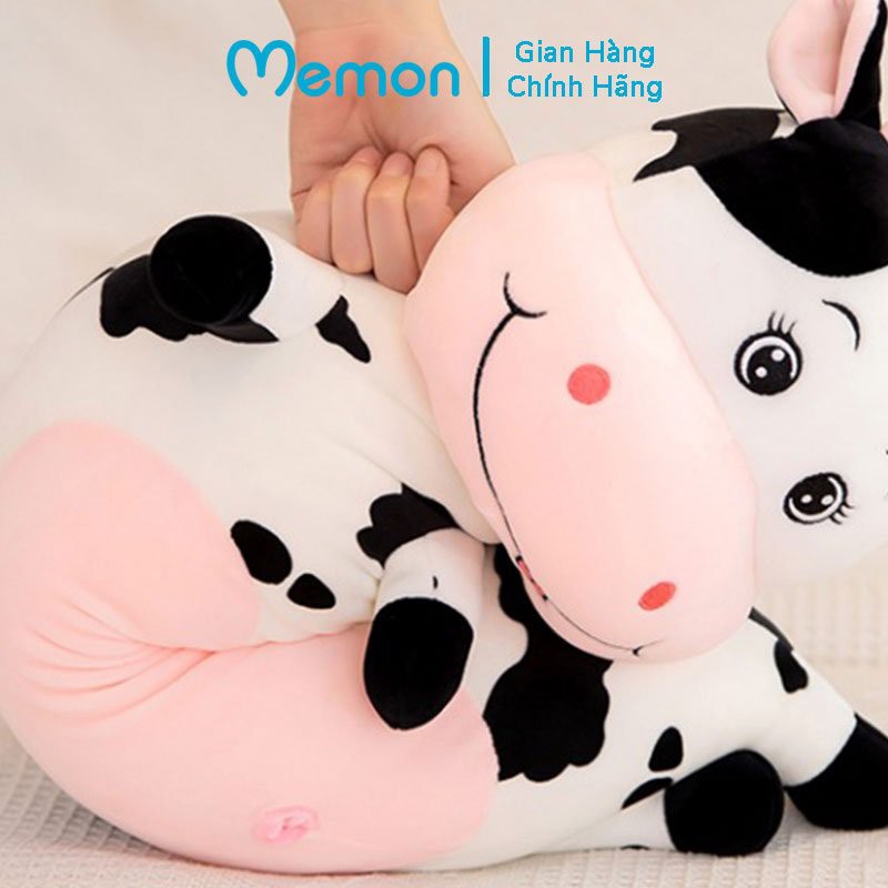 [Mã LIFEMALL2505 giảm 10% đơn 250K] Gối Ôm Bò Sữa Cho Bé Cao Cấp Memon