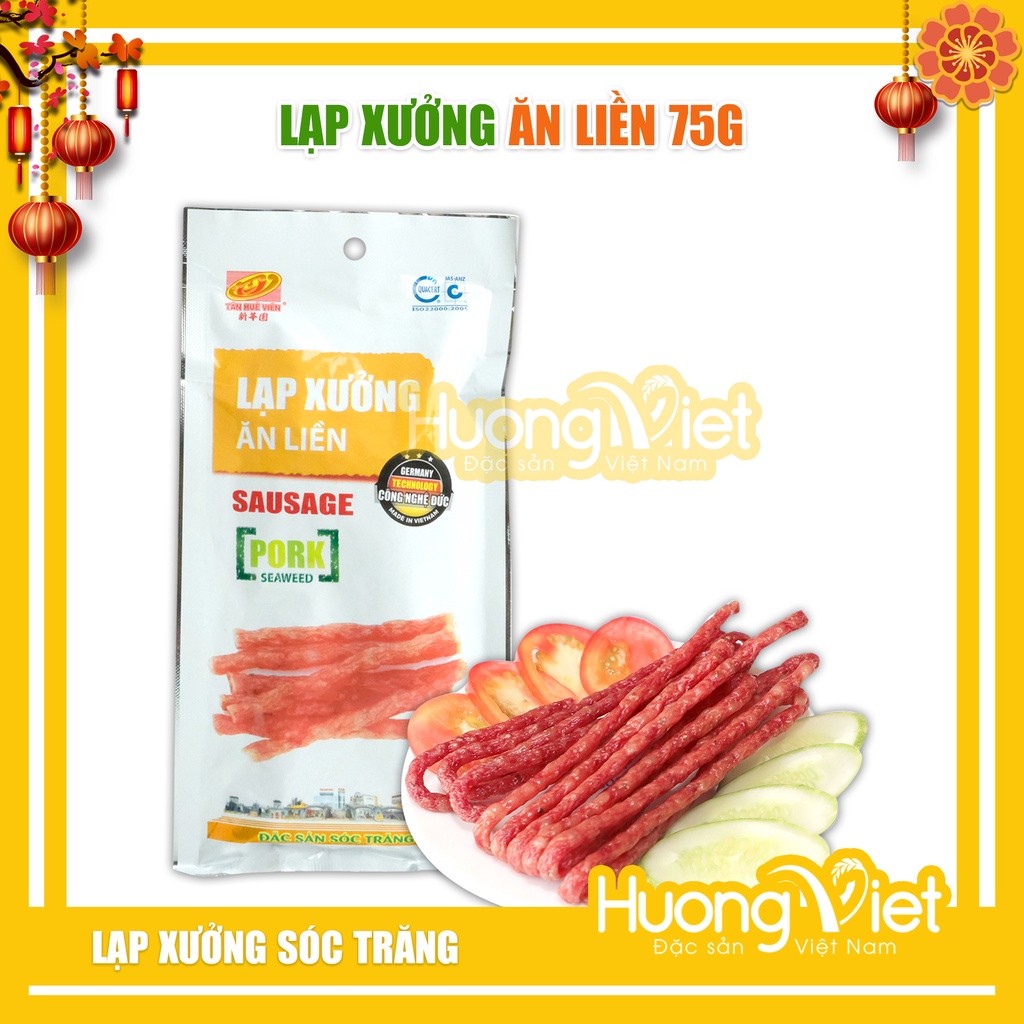 Đặc sản lạp xưởng Sóc Trăng Tân Huê Viên chính hãng hương vị gia truyền thơm ngon đậm đà vị Mai Quế Lộ