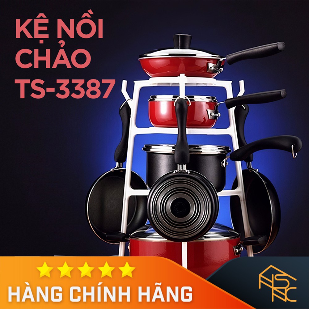 Kệ Để Nồi Xoong Chảo Tashuan tiện dụng đa năng - TS3387