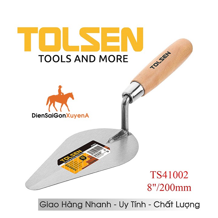 Bay Xây Dựng Làm Hồ - Bay Hồ Bầu Cán Gỗ 200mm 8inch Tolsen 41002