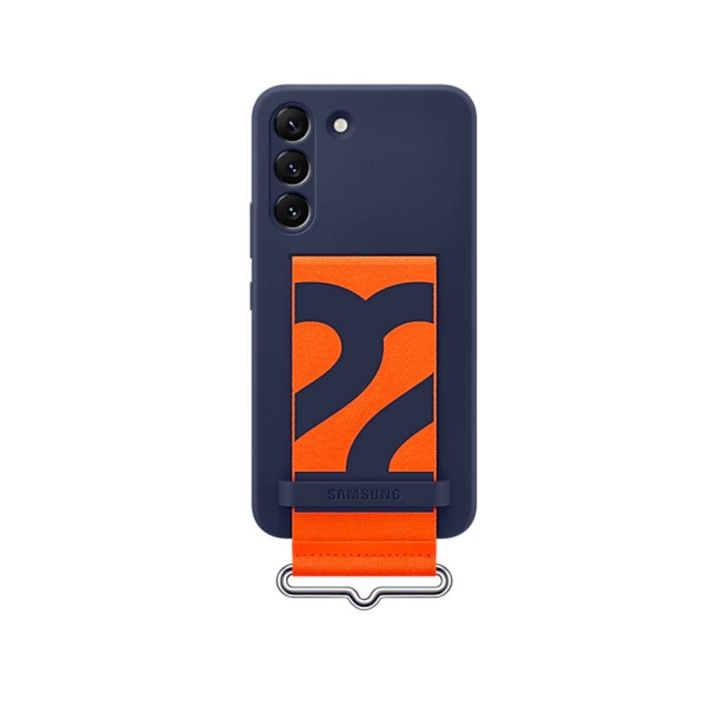Ốp Lưng Silicone With Strap Cho Điện Thoại Samsung Galaxy S22 / S22+ / S22 Ultra - Hàng Chính Hãng Nguyên Seal