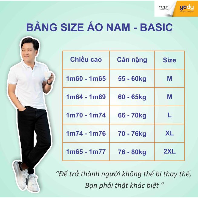 Áo sơ mi nam YODY lụa nến chống nhăn, nhàu, bền màu, tôn dáng - SPM3399