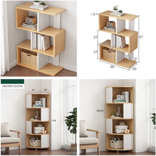 [FREESHIP] KỆ GỖ CHỮ S 4 TẦNG, 6 TẦNG - KỆ GÓC NGŨ GIÁC 2 MÀU 4 TẦNG