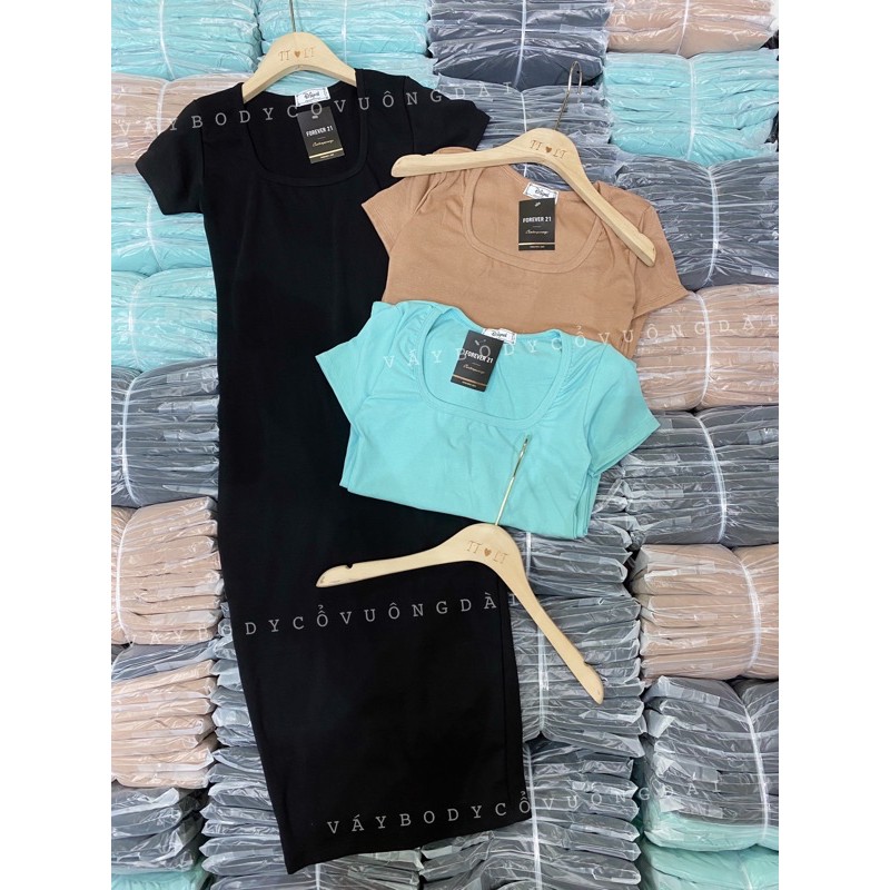 Đầm Ôm Cổ Vuông Dài | BigBuy360 - bigbuy360.vn