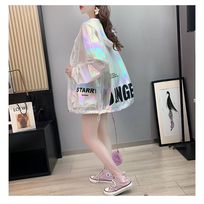 Áo Khoác Chống Nắng Mỏng Có Mũ Trùm Dáng Rộng Thời Trang Mùa Hè Hàng Mới 2022 Dành Cho Bạn Nữ