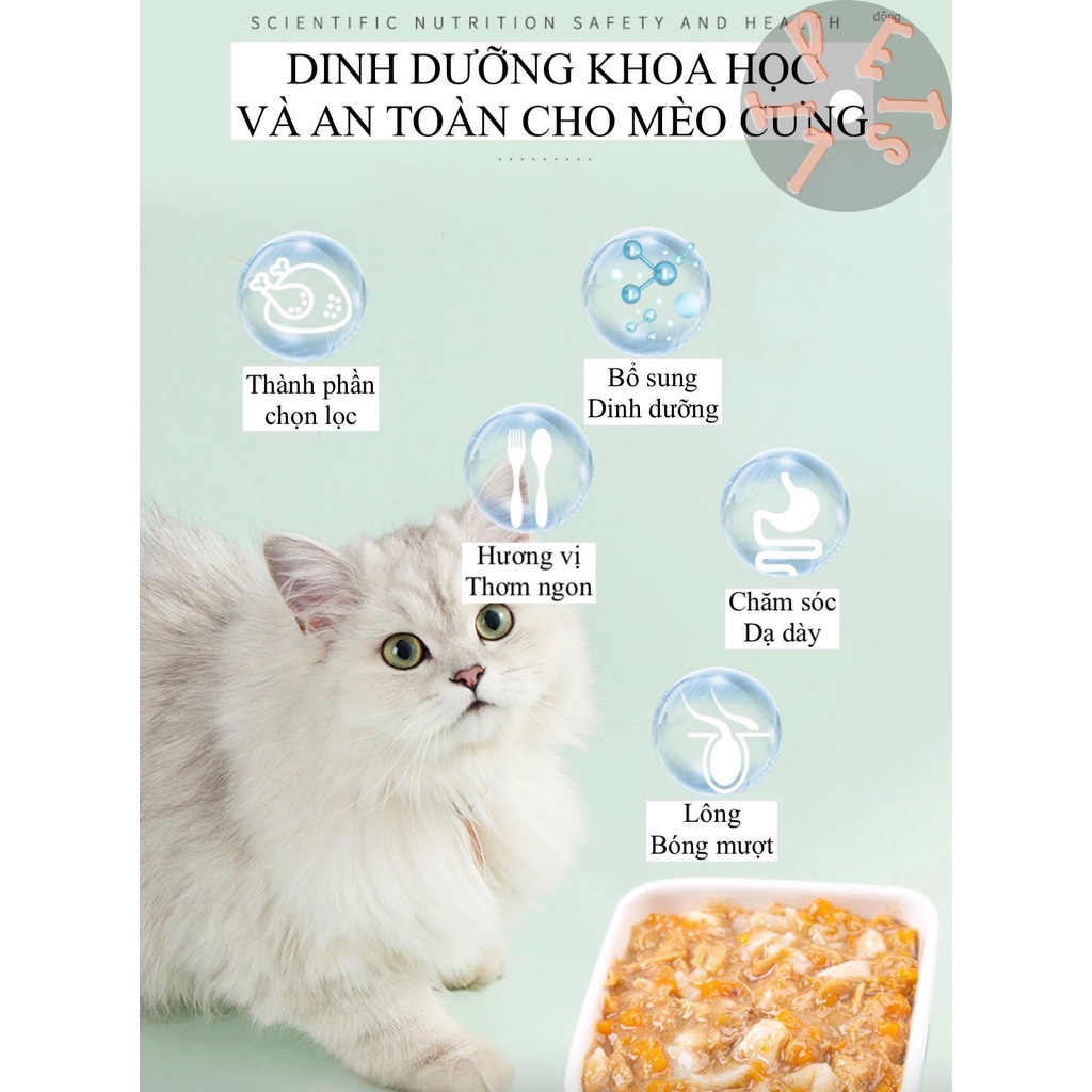Pate cho mèo Liebao 80g phân loại vị phong phú nhiều dinh dưỡng