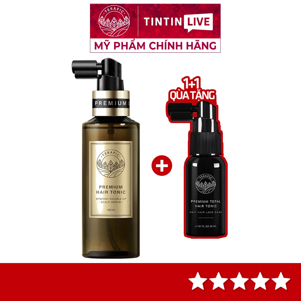 Tinh dầu kích thích mọc tóc Terapic Premium Hair Tonic Synergy Double Up phiên bản đặc biệt 160ml