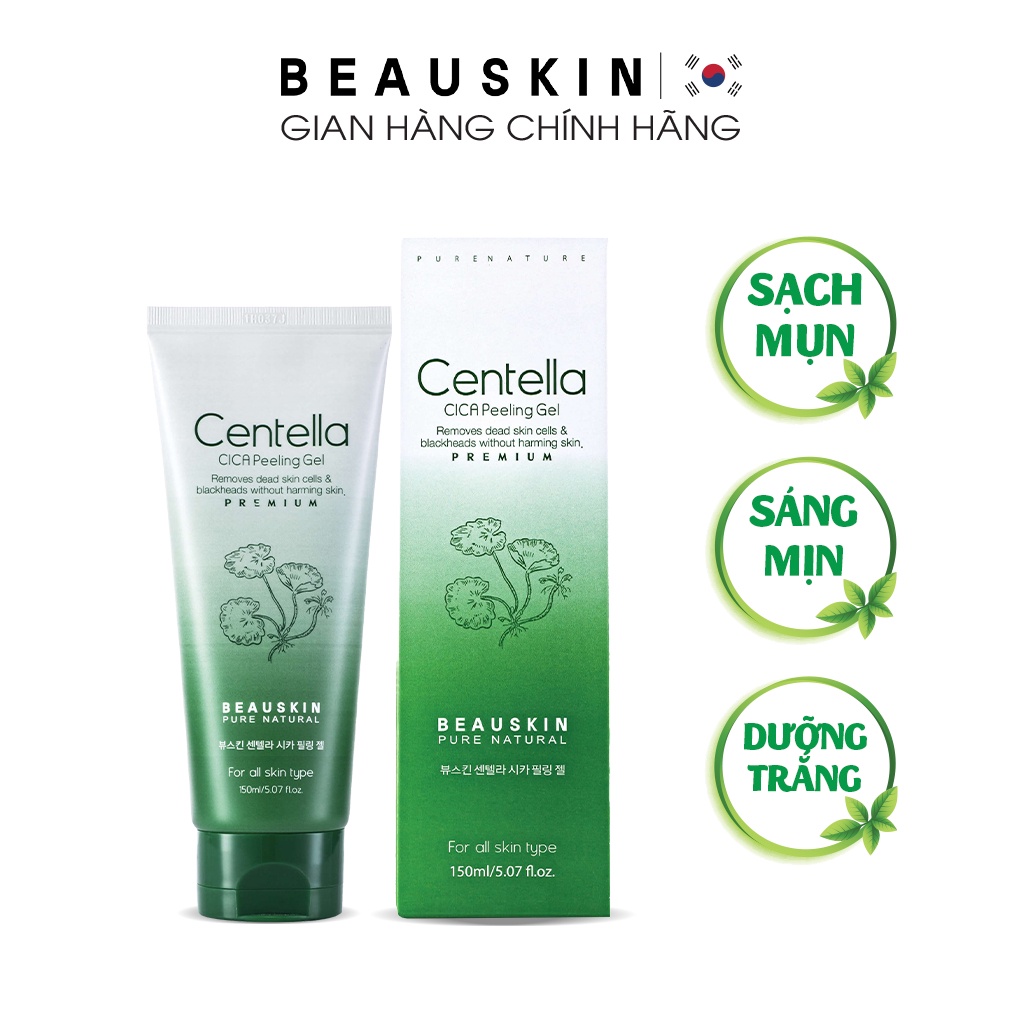 Tẩy Tế Bào Chết Mặt BEAUSKIN Centella Cica Dành Cho Da Dầu Mụn 150ml BCPG0300110