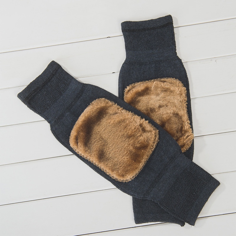 1 Cặp Đệm Bảo Vệ Đầu Gối Giữ Ấm Mùa Đông Tiện Dụng