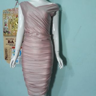 Đầm body xếp nhún eo