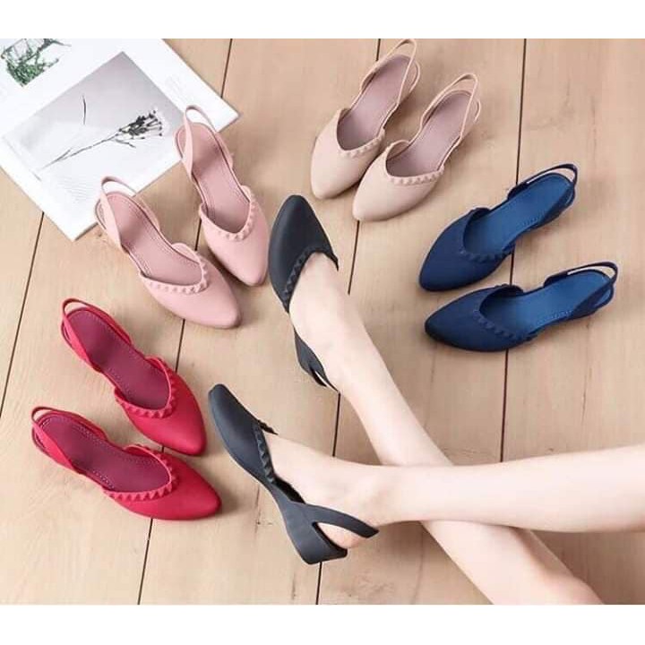 Giày nhựa dẻo nhiều màu đi mưa có quai | BigBuy360 - bigbuy360.vn