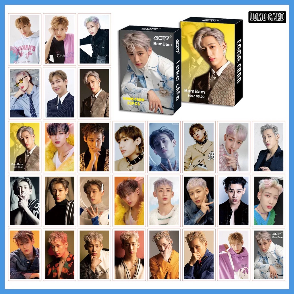 Got7 Album Photocard Mark JB Jackson Lomo Card 30pcs/box