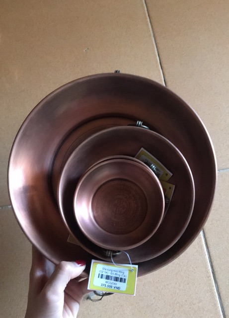 [Pháp Bảo Minh Châu] Khay cúng hoả tịnh đồng 3 size