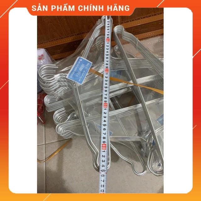 [ HÀNG SIÊU TỐT] COMBO 10 cái Móc quần áo nhôm người lớn loại 400g - 45CM