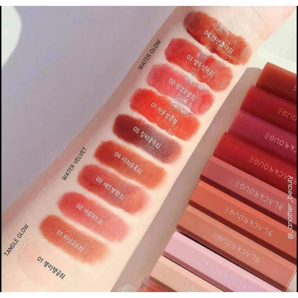 (Thanh lý-xả kho) Son Kem Lì Mịn Mượt Nhẹ Môi Black Rouge Half N Half Water Velvet 2021 | Thế Giới Skin Care