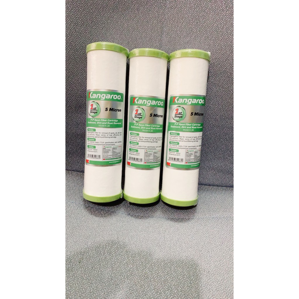 Bộ 3 Lõi Số 1 Kangaroo ♥️ Lõi Lọc 1 Kangaro ♥️ Lõi Lọc Thô | BigBuy360 - bigbuy360.vn