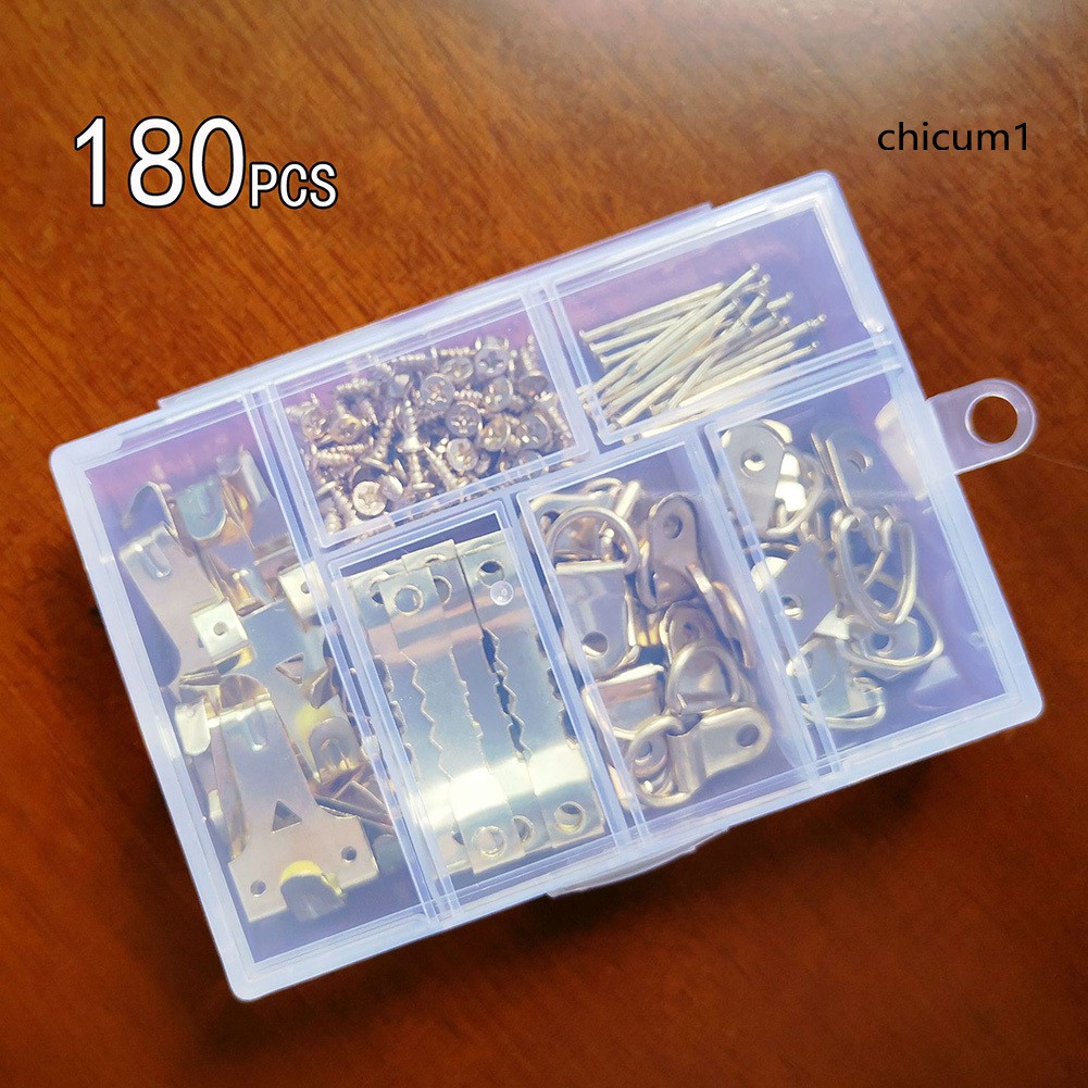 Set 180 Móc Treo Khung Ảnh Hình Răng Cưa Chữ D