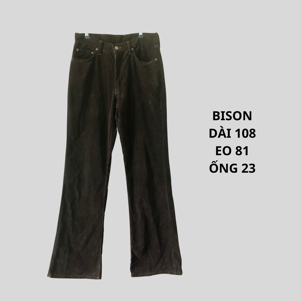 Quần Nhung Tăm Unisex, Quần 2HAND Vinatge