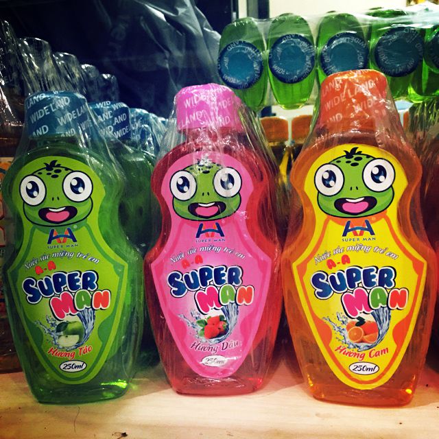 Nước Súc Miệng Trẻ Em Superman,chai 250ml,3 vị Dâu&Táo&Cam