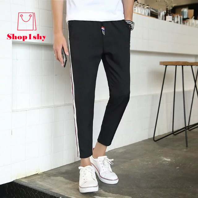 Quần Dài Thể Thao Ống Đứng Viền Sọc Đỏ Phong Cách Hàn Quốc Nam Tính | BigBuy360 - bigbuy360.vn