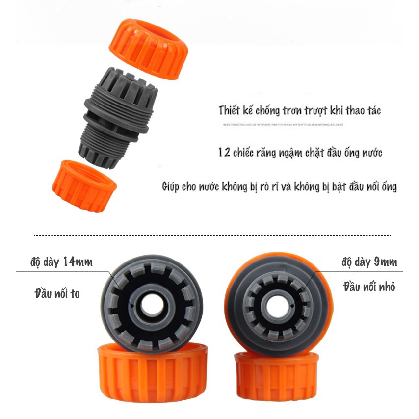 Cút nối nhanh ống nước, cút nối hai đầu ống nước phi 21 giảm xuống phi 16, Phi 25.27 giảm xuống phi 18, 21